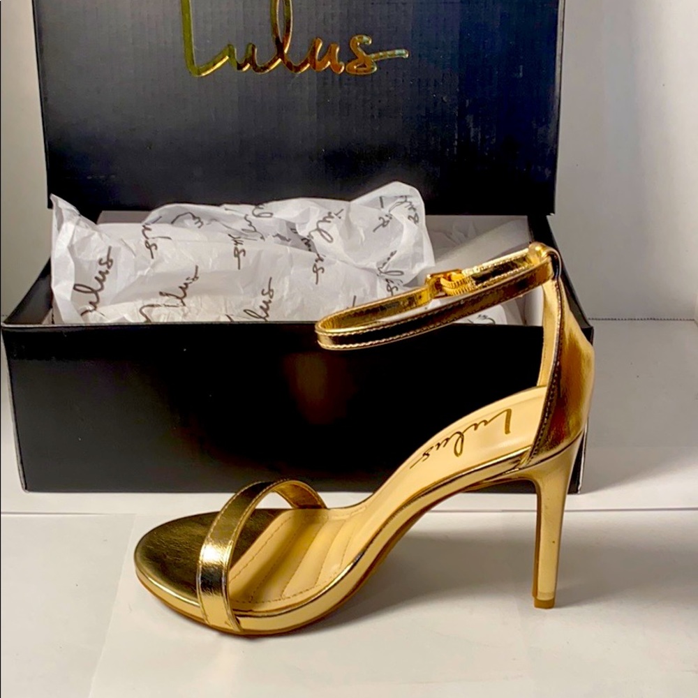 Lulus 4” Gold High Heels